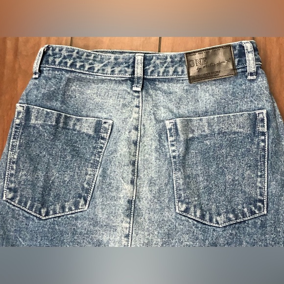 One Teaspoon Blue Denim Society Skirt - Picture 2 of 10